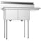 Koolmore 2 Compartment Stainless Steel NSF Commercial Kitchen Prep & Utility Sink with Drainboard SB141611-12R3 - alternate 5